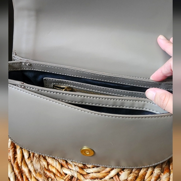 Zara Taupe Crossbody Bag - Picture 6 of 8